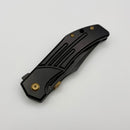 Kansept Knives Orion Blackwash Titanium w/ Milled Blackwash S35VN K1089A4