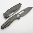 Vosteed Thunderbeast Vanchor Lock Acid Washed Titanium Handles w/ Acid Washed M390 A4302