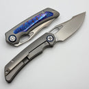 Kunwu Jericho Orange Peel Timascus Inlaid Titanium Handles & Satin Vanax