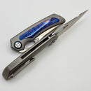 Kunwu Jericho Orange Peel Timascus Inlaid Titanium Handles & Satin Vanax