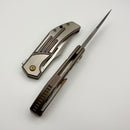 Kansept Knives Orion Bronze Anodized & Machined Titanium Handles w/ Milled S35VN K1089B3