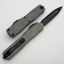 Microtech Ultratech ZBP Tactical D/E w/ Natural Clear Topo Handle 1122-1NC-TP