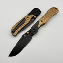 Kansept Knives Lichen Bronze Anodized Topo Aluminum Handles and Black Stainless Liners w/ Blackwash 154CM T2091A4