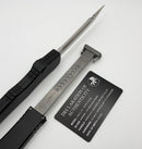 Microtech Marfione Select Halo VII Black Handle w/ 4.5" Stonewash Tanto M390MK 1351-10MS1
