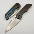 Kansept Knives Mini Lanza Grey Titanium Handle w/ Stonewashed 20CV K1116A1