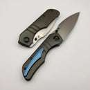 Kansept Knives Mini Lanza Grey Titanium Handle w/ Stonewashed 20CV K1116A1