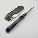 Kansept Knives Mini Lanza Grey Titanium Handle w/ Stonewashed 20CV K1116A1