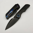 Kansept Knives Mini Lanza Blackwash Titanium Handle w/ Blackwash 20CV K1116A2