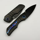 Kansept Knives Mini Lanza Blackwash Titanium Handle w/ Blackwash 20CV K1116A2