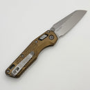 Pre-Owned Microtech MSI RAM LOK Mini Tan Frag Aluminum Handles w/ Stonewash M390MK 210M-10FRTA