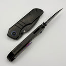 Kansept Knives Mini Lanza Blackwash Titanium Handle w/ Blackwash 20CV K1116A2