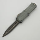Pre Owned Marfione Custom Mini Hera II Jade G-10/Aluminum Handle & Hatori Cowry-y Damascus D/E