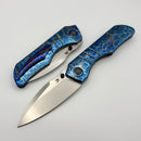 Kansept Knives Mini Lanza Lightning Strike Titanium Handle w/ Stonewashed 20CV K1116A3