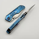 Kansept Knives Mini Lanza Lightning Strike Titanium Handle w/ Stonewashed 20CV K1116A3