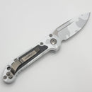 Pre-Owned Microtech Knives LUDT Gen III Artic Camo Drop Point w/ Low Polish Accents 1135-1LPACS-D22