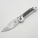 Pre-Owned Microtech Knives LUDT Gen III Artic Camo Drop Point w/ Low Polish Accents 1135-1LPACS-D22