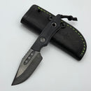 Heretic Kobold Black G-10 Handles w/ DLC Bowie MagnaCut Fixed Blade H065-6A-BLK/G10 (Consignment)