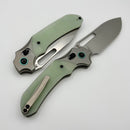 Kansept Knives Quasar Glow in The Dark Green G-10 Handles w/ Stonewashed 154CM T1099V5