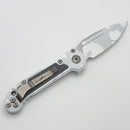 Pre-Owned Microtech Knives LUDT Gen III Artic Camo Drop Point w/ Low Polish Accents 1135-1LPACS-D22