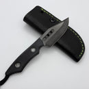 Heretic Kobold Black G-10 Handles w/ DLC Bowie MagnaCut Fixed Blade H065-6A-BLK/G10 (Consignment)