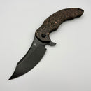 Kansept Knives Gilgamesh Copper Carbon Fiber & Titanium Handle w/ Blackwash S35VN K1128A4