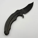 Kansept Knives Gilgamesh Copper Carbon Fiber & Titanium Handle w/ Blackwash S35VN K1128A4