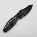 Kansept Knives Baba Yaga Blackwash Titanium & Black Nebula Carbon FIber w/ Blackwash 20CV K1074A3