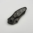 Kansept Knives Baba Yaga Blackwash Titanium & Black Nebula Carbon FIber w/ Blackwash 20CV K1074A3