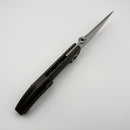 Kansept Knives Tarkin Tiger Stripe Flamed Titanium Handle w/ Stonewashed 20CV K1078A6