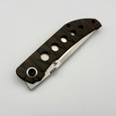 Kansept Knives Tarkin Tiger Stripe Flamed Titanium Handle w/ Stonewashed 20CV K1078A6