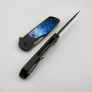 Kansept Knives Ptarmigan Blackwash Titanium & Timascus Handle w/ Mirror DLC S35VN K2055A1