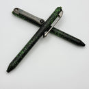 Heretic Knives Maverick Customs Scribe Flipper Black w/ Green Splatter Pen H083-BLK-GRNSP