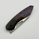 Kansept Knives Strip Blackwash Titanium & Purple Haze Fatcarbon w/ Stonewashed Magnacut K1113A2