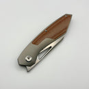 Kansept Knives Strip Titanium & Brown Micarta w/ Stonewashed Magnacut K1113A3