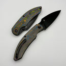 Kansept Knives Falk 80's Camo Carbon w/ Blackwash Elmax K1142A2