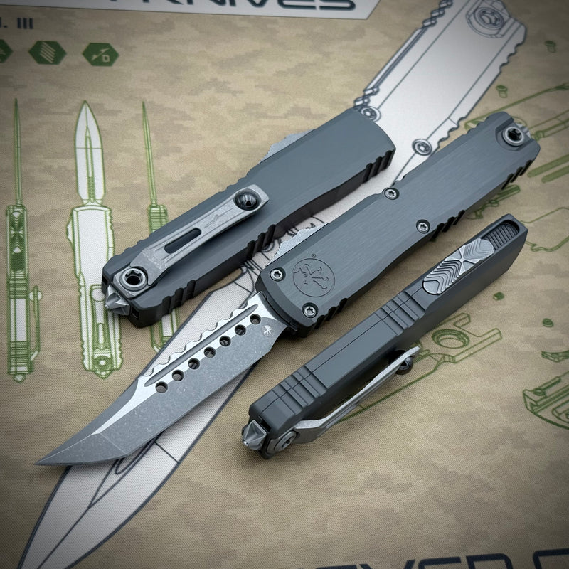 Microtech Ultratech ZBP Hellhound Apocalyptic Natural Clear Signature