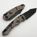 Heretic Knives Mini Pariah Auto Button Lock Duck Camo Handles w/ Black T/E MagnaCut H055-DC