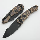 Heretic Knives Mini Pariah Auto Button Lock Duck Camo Handles w/ Black S/E MagnaCut H054-DC