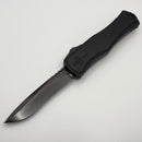 Marfione Custom Knives Hera II DLC Two Tone Recurve w/ Black Handle & Flamed Titanium Accents