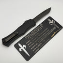 Marfione Custom Knives Hera II DLC Two Tone Recurve w/ Black Handle & Flamed Titanium Accents