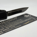Marfione Custom Knives Hera II DLC Two Tone Recurve w/ Black Handle & Flamed Titanium Accents
