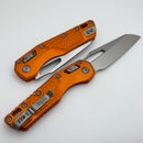 Microtech Knives MSI RAM LOK Orange Frag Aluminum & Stonewash M390MK 210-10FROR