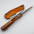 Microtech Knives MSI RAM LOK Orange Frag Aluminum & Stonewash M390MK 210-10FROR