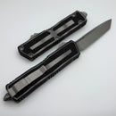 Microtech Scarab 2 Gen 3 Apocalyptic Spine Fluted Tanto Weathered Metal 1279-10APWME