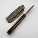 Tenable Knives Rango Olive Green G-10 Handle w/ Rose Gold 14C28N B1120A2