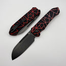 Tenable Knives Rango Red & Black G-10 Handle w/ Blackwash 14C28N B1120A1