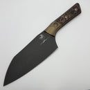 Microtech Santoku 6" Livewire Carbon Fiber/Bronze Ti Handle w/ DLC M390MK Signature Series 3200B-1DLCLWCFS