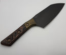 Microtech Santoku 6" Livewire Carbon Fiber/Bronze Ti Handle w/ DLC M390MK Signature Series 3200B-1DLCLWCFS