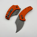 Kansept Knives Wasp Orange G-10 Handle w/ Grey TiCn 154CM T2144F2