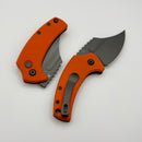 Kansept Knives Wasp Orange G-10 Handle w/ Grey TiCn 154CM T2144F2